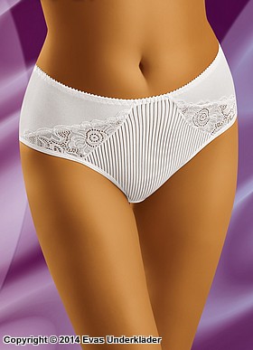 Beautiful panties, floral lace, slightly higher waist, vertical stripes